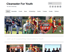 Tablet Screenshot of clearwaterforyouth.com